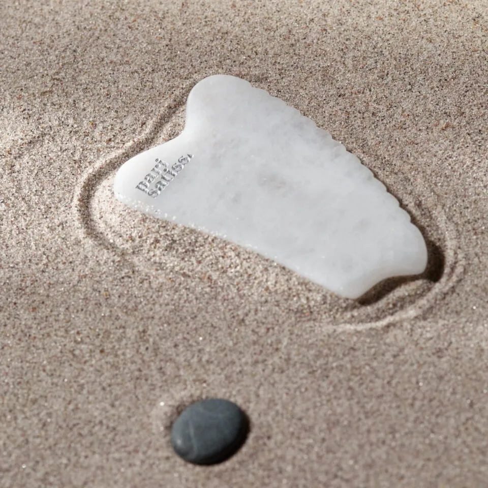 White Gua Sha Stone by Pari Satiss